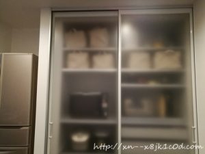 キッチン隠す収納＆ダイソーストレージボックス